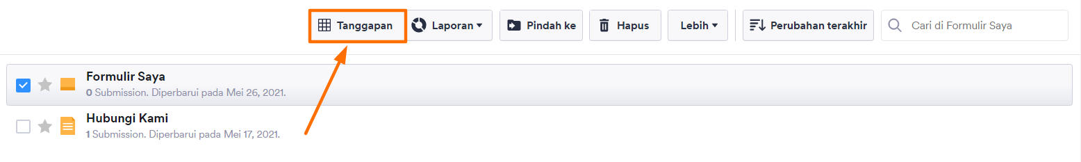 Cara Mengekspor Data Formulir ke Excel